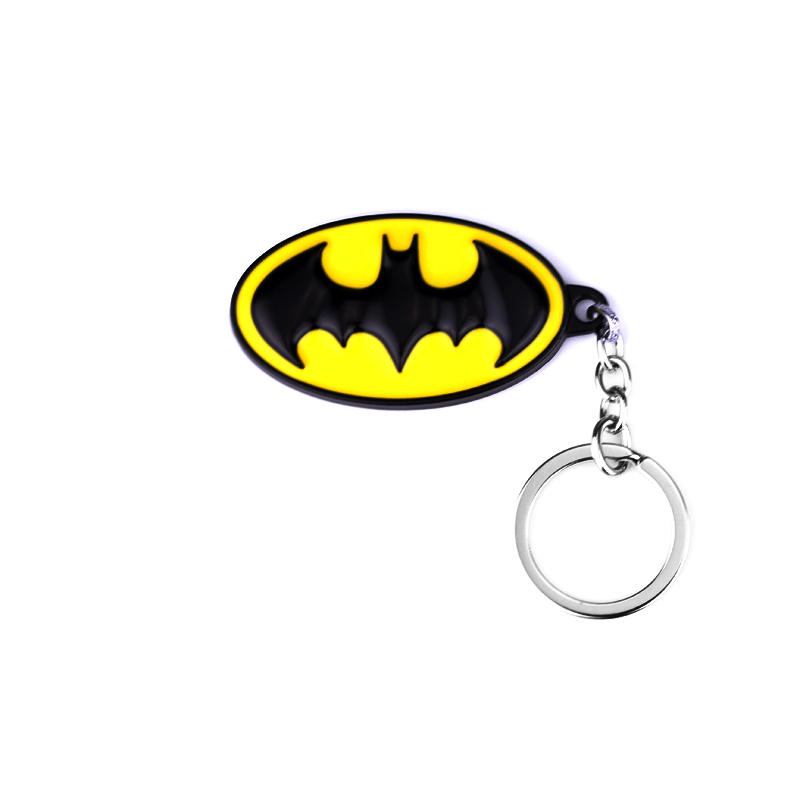 Carabiner Keychain - Creative Black And Yellow Oval Metal