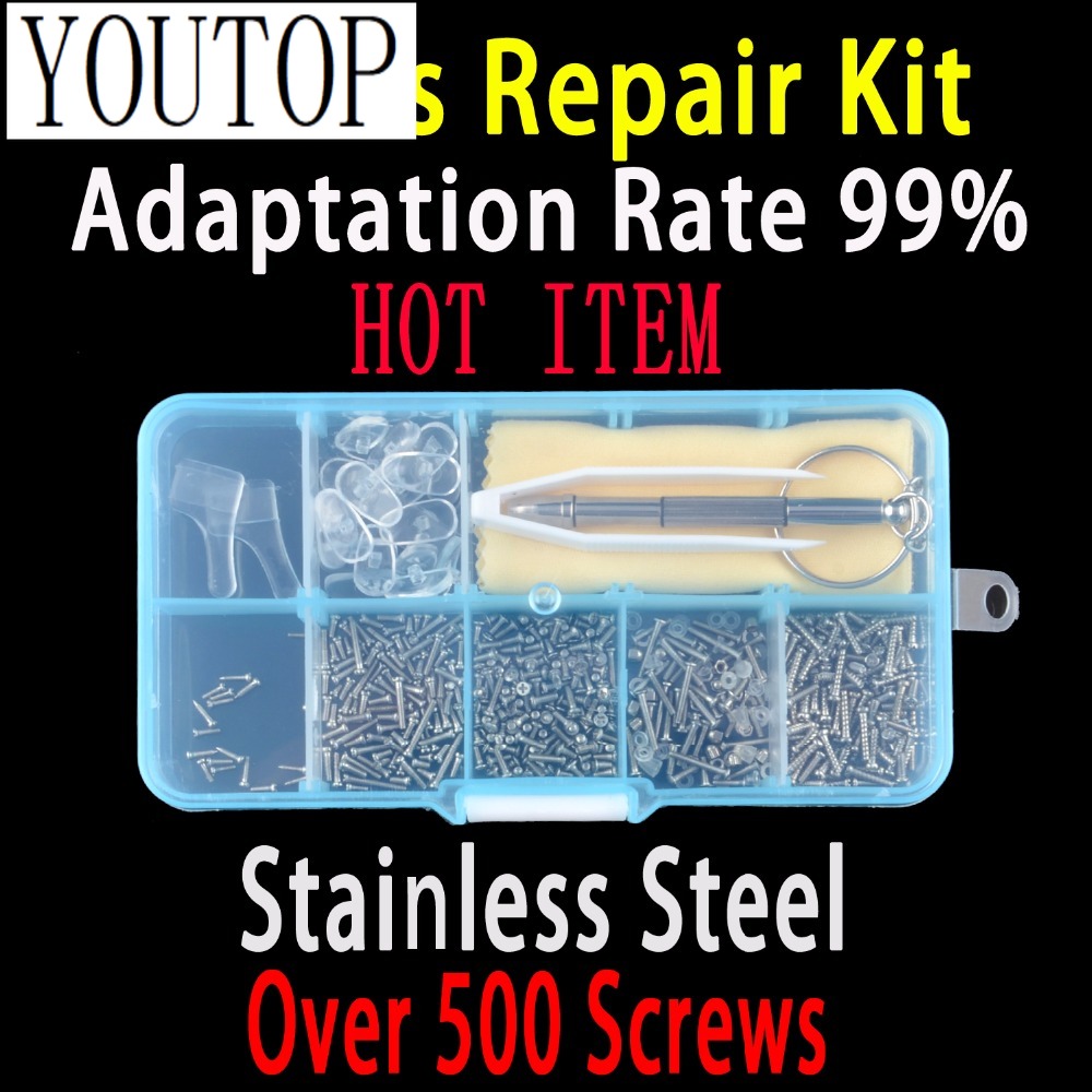Micro Screwdriver Kit - 500 Eyeglasses Repair Kit Tool Set