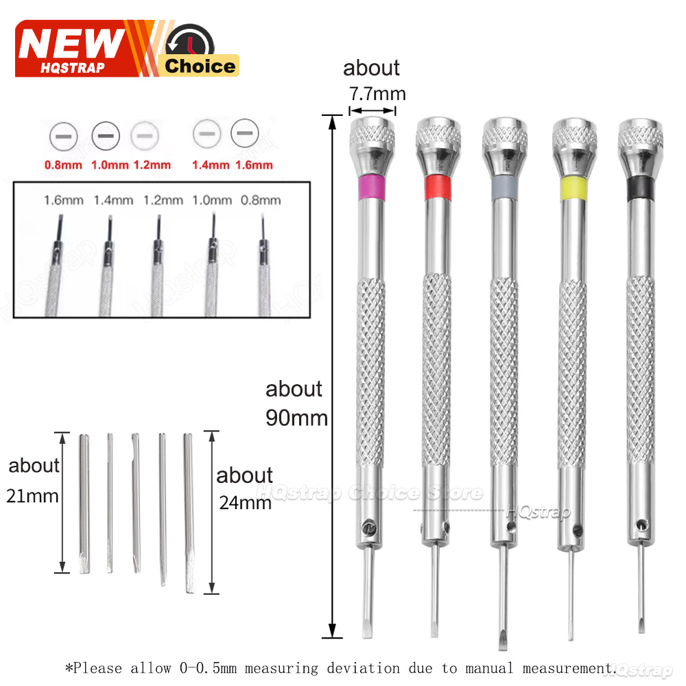 New 5pcs/set 0.8-1.6mm Steel S - огляд і ціна Micro Screwdriver Kit