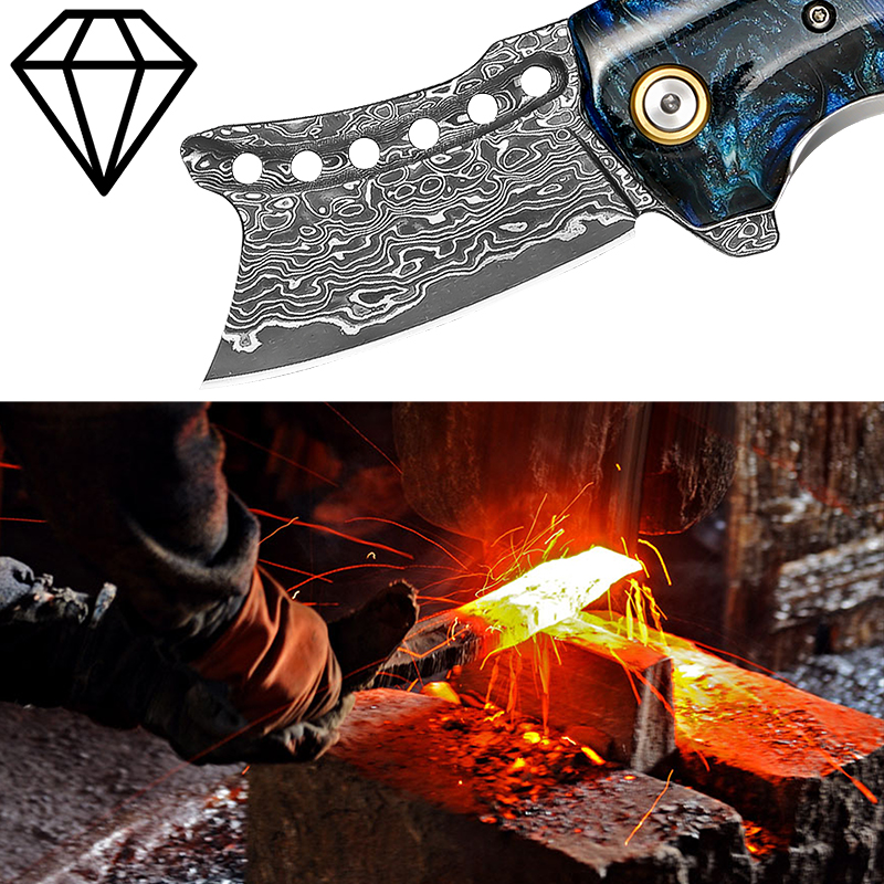 Handmade Damascus Steel Pocket - огляд і ціна Edc Concealed Carry Knife
