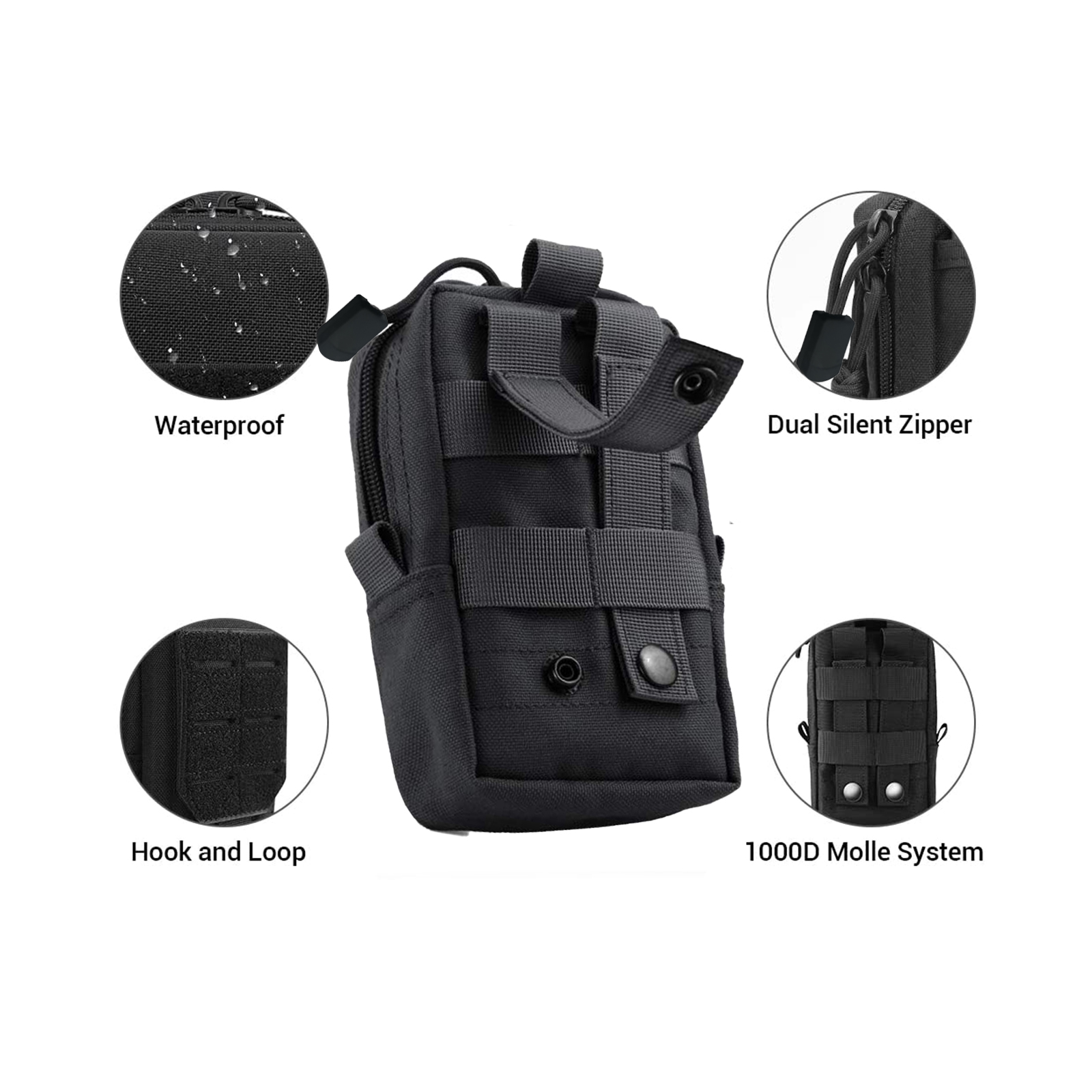 Tactical Molle Pouch Waist Bag - огляд і ціна Edc Carry Pouch