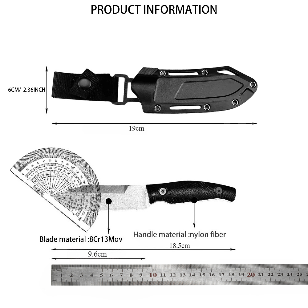 KS 1083 Black Small Straight K - огляд і ціна Edc Carry Fixed Blade Knife
