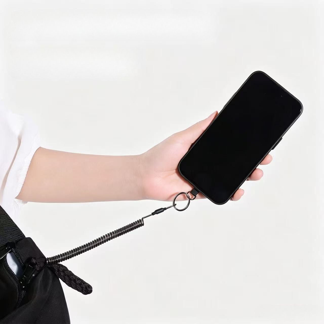 Anti-Lost Flexible Phone Ropes - огляд і ціна Carabiner Keychain