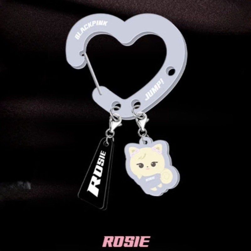 Black Pink Lovely Acrylic Fan‑ - огляд і ціна Carabiner Keychain