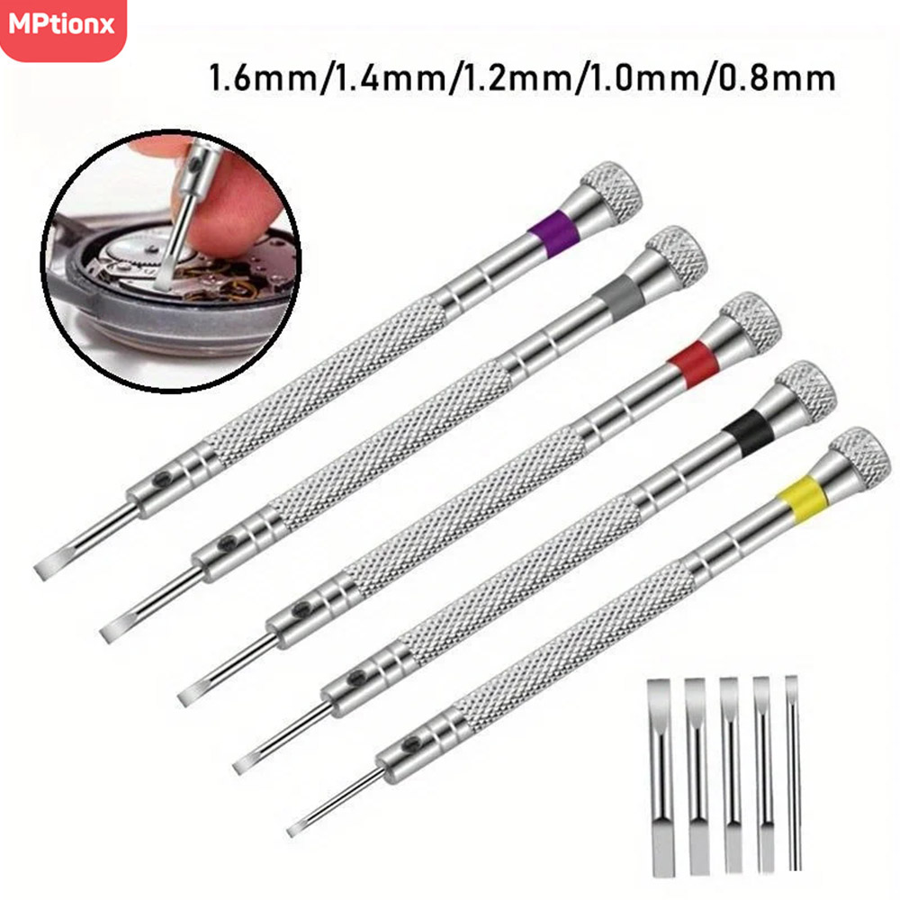 5pcs/set 0.8-1.6mm Steel Screw - огляд і ціна Micro Screwdriver Kit
