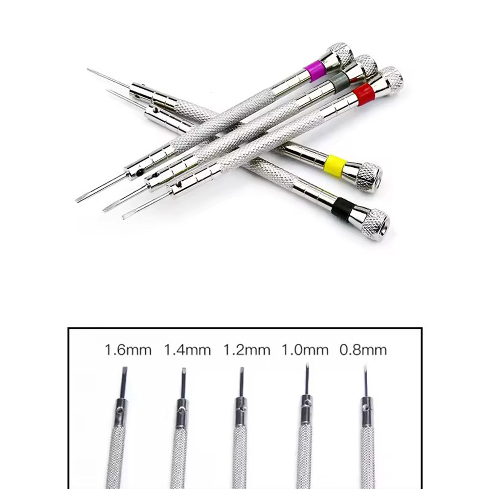 5pcs/set 0.8-1.6mm Steel Screw - огляд і ціна Micro Screwdriver Kit